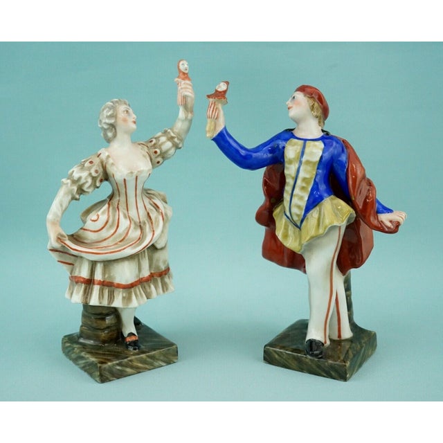 Measurements: man: height: 13.5 cm; width: 9 cm; depth: 5.5 cm woman: height: 14 cm; width: 7 cm; depth: 4.2 cm total...