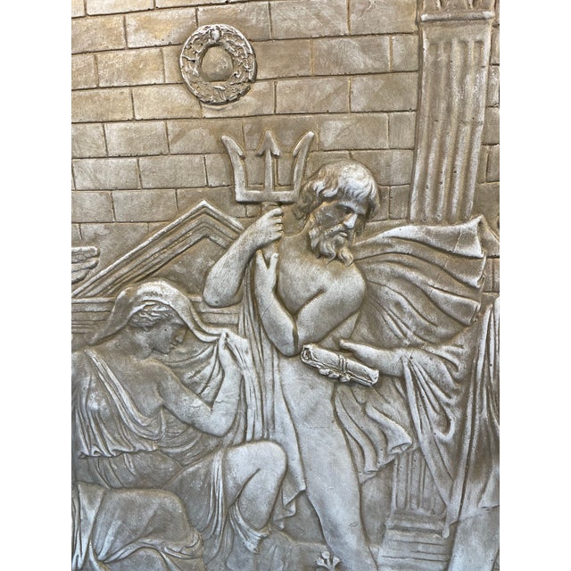 Vintage Neoclassical Plaster Relief Wall Art For Sale In Dallas - Image 6 of 11