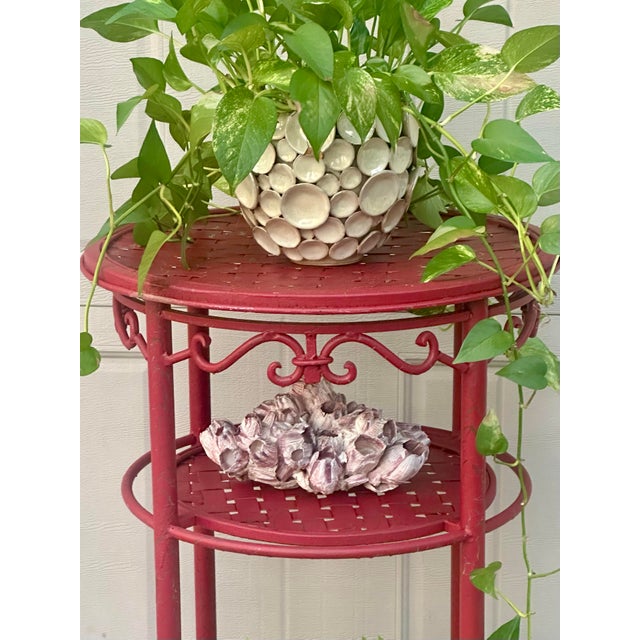 Just in time for spring and the garden season, this amazing red three tier plant stand can add a special touch to your...