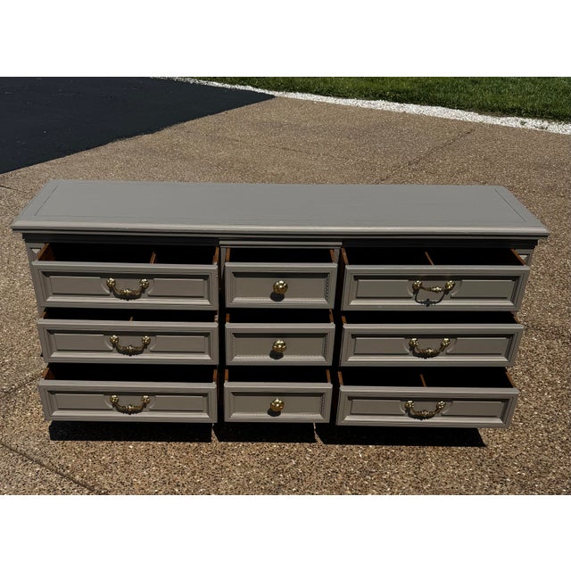 Beige Stunning Vintage Morganton Solid Wood Dresser For Sale - Image 8 of 10
