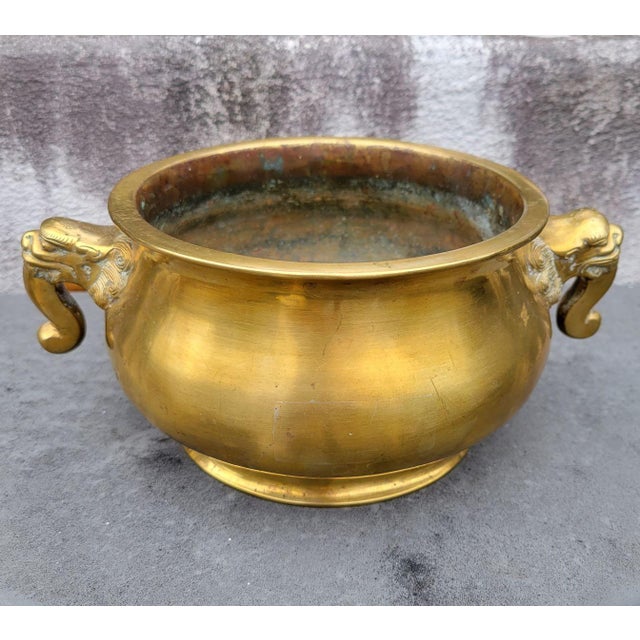 Metal Antique Chinese Bronze Censer With Xuande Mark, Late Qing, Circa 1880–1900 For Sale - Image 7 of 10