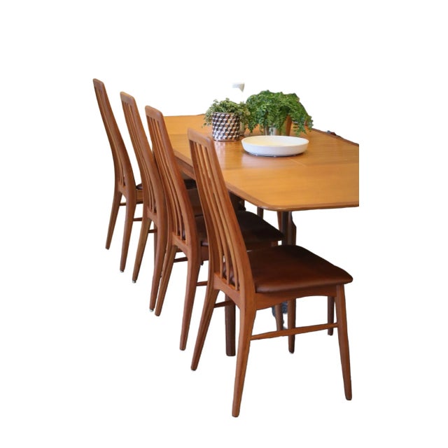 Eva Chair in Solid Teak with Upholstery in Leather by Niels Kofoed For Sale - Image 11 of 12