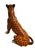 Vintage Italian-Style Glazed Ceramic Leopard Floor Sculpture For Sale - Image 4 of 12