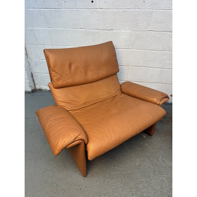 1970s Leather Lounge Chairs Designed by Giovanni Offredi for Saporiti Italia For Sale - Image 12 of 18