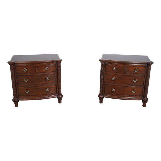 Pair of Stickley Antiquities 3 Drawer Nightstands For Sale