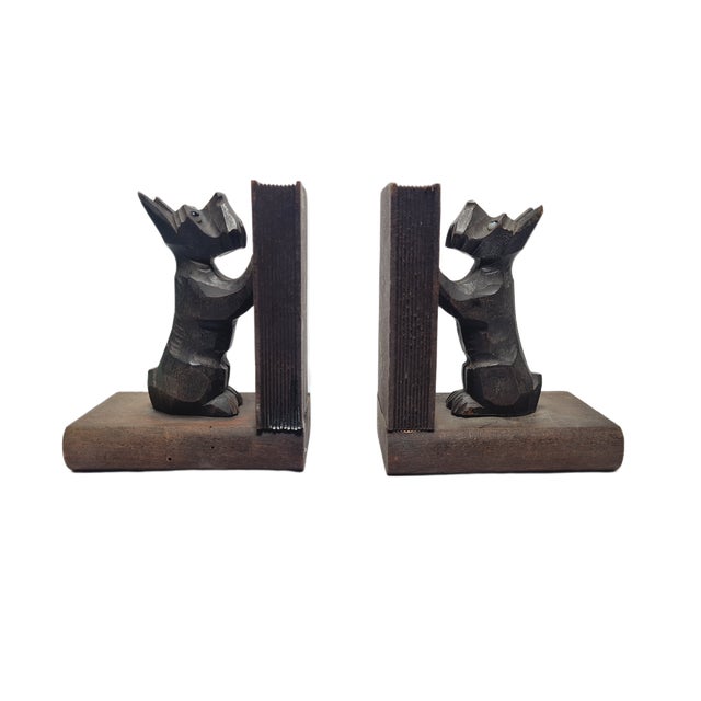 Vintage Figurative Wooden Bookends, 1950s, Set of 2 For Sale - Image 4 of 6