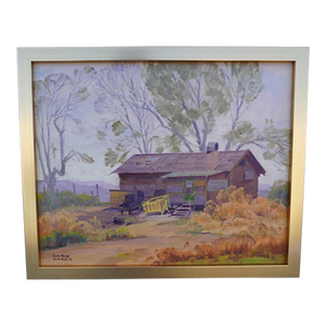 Sam Hyde Harris- California Cabin - Oil on Board C 1930s, Framed