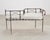 Metal 20th C. French Neoclassical Iron Tête-À-Tête Garden Bench For Sale - Image 7 of 18