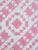 Glass 20Thc Mini Pieced Pink & White Postage Stamp Doll Quilt For Sale - Image 7 of 7