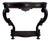 French Regency Console Table in Carved Walnut For Sale