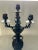 This heavy bronze candelabra measures 22" tall. It is in excellently preserved condition with no dents, bends or dings. As...