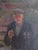 Vintage Soviet Man Portrait Oil Painting, Ukrainian Artist, Socialist Realism 97-74 For Sale