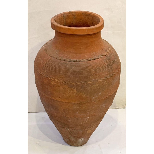 Early 20th Century Terra Cotta Amphora or Garden Urn Pot From Greece For Sale - Image 5 of 7