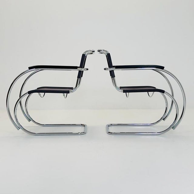 Bauhaus S533 MR20 Chair by Ludwig Mies Van Der Rohe for Thonet, 1980s For Sale - Image 3 of 18