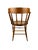 Late 19th Century Late 19th Century Victorian Oak Barrel Back Armchair With Cane Seat For Sale - Image 5 of 8