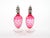 An elegant pair of mid-century modern Val Saint Lambert decorative glass bottles, made in Belgium during the mid-to-late...