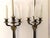 Wood Pair of French Empire Revival Candelabra Lamps Bronze For Sale - Image 7 of 13