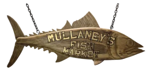 Carved Tuna Fish Trade Sign