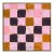 Checkerboard Print by Virginia Chamlee in Gold Frame, Large For Sale