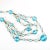 1910s Antique Edwardian Aqua Crystal Draping Beaded Necklace 1910s For Sale - Image 5 of 8