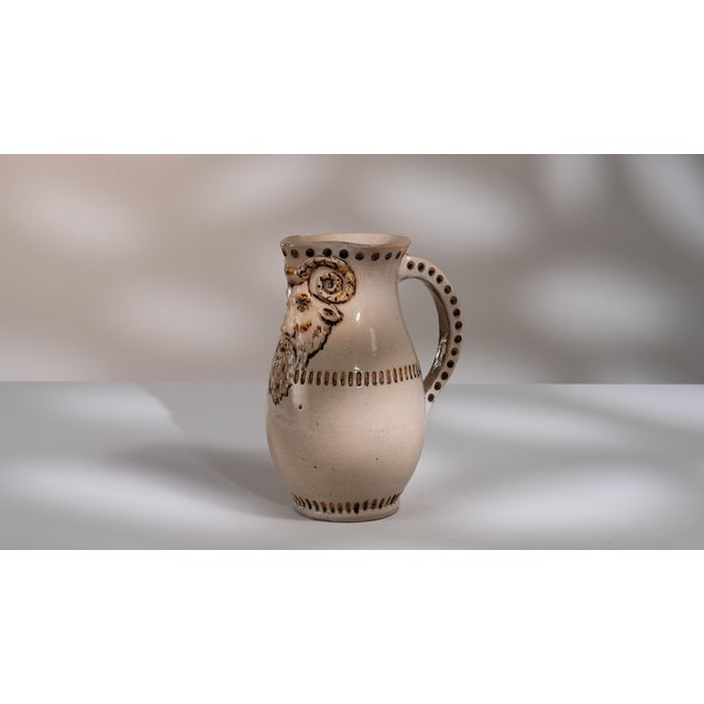 Ceramic 1960s Germany Antique White Ceramic Jar For Sale - Image 7 of 15