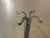 1990s Set of Three Vintage French Country Black Iron Fireplace Tools Plus Poker Tool For Sale - Image 5 of 17
