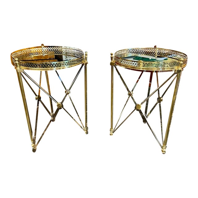 Pair of Jansen Manner Side Tables For Sale