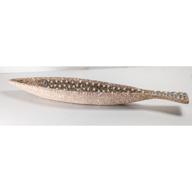 Ceramic Mid-Century Modern Italian Pottery Fish Dish Attributed to Aldo Londi Bitossi or Raymor For Sale - Image 7 of 13