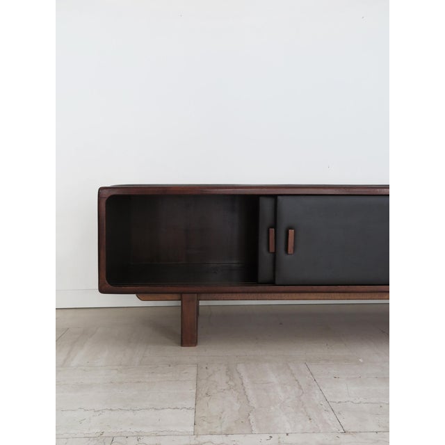 Sideboard Bench in Wood and Leather, Finland, 1950s For Sale - Image 11 of 18