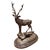 Bronze Sculpture of a Stag Standing on a Rock on a Marble Plinth For Sale - Image 8 of 8