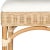 Rattan barstool, Natural & Eggshell For Sale - Image 4 of 7