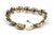 Gold Art Deco 19.2K Gold Bracelet with Diamond Paddle For Sale - Image 8 of 10