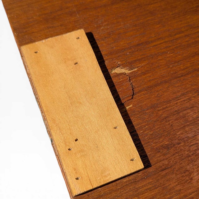 Mid-Century Teak Bookcase With Drop-Front Desk and Lighting, Mid-Century Modern For Sale - Image 12 of 18