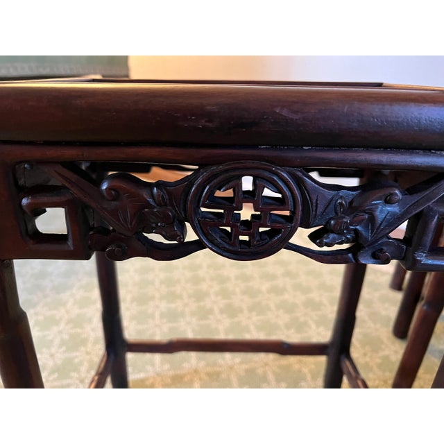Late 19th Century Antique Chinese Nesting Tables - Set of 4 For Sale - Image 4 of 9