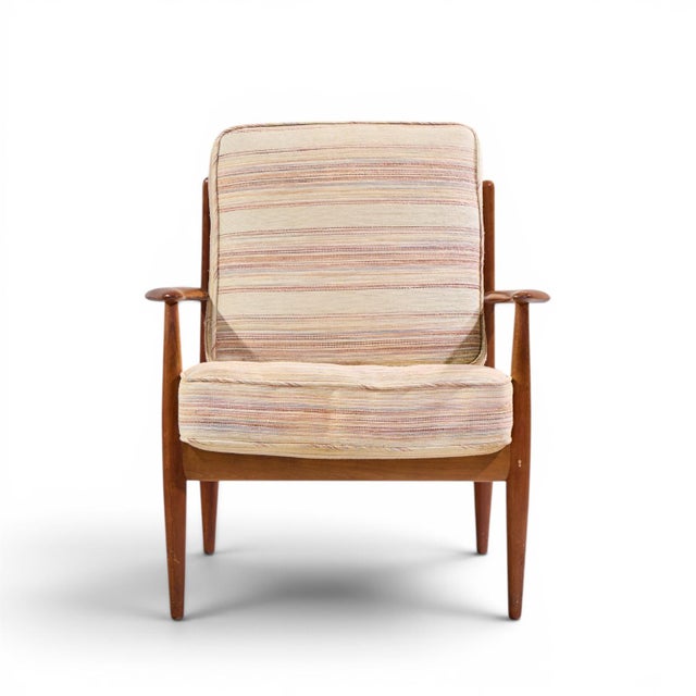 Mid 20th Century Grete Jalk for France and Sons Mid Century Danish Teak Lounge Chairs - Pair For Sale - Image 5 of 12