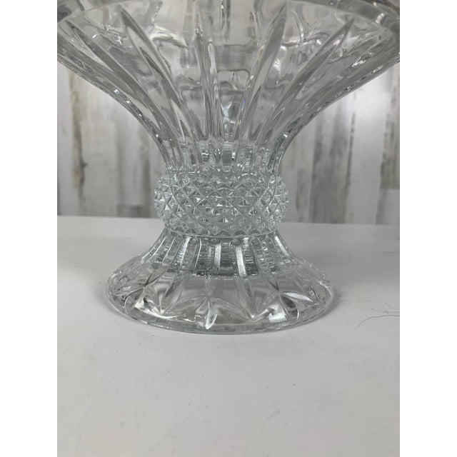 Transparent Lead Crystal Shannon Designs Compote For Sale - Image 8 of 10