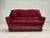 Danish 2-Seater Sofa in Red Furniture Velour, 1970s For Sale - Image 14 of 14