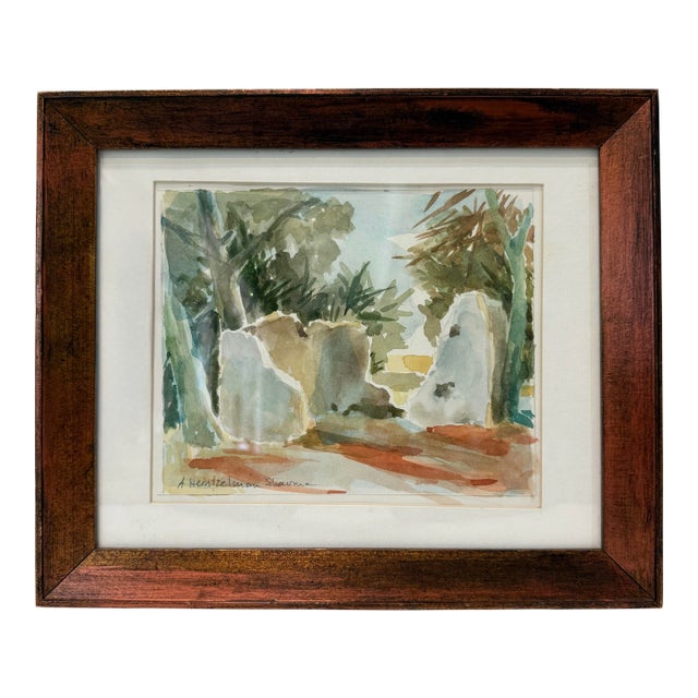 Tabby Ruins, Daufuskie Island - Original Watercolor by J. Alexandra Heintzelman Sharma For Sale