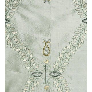 The House of Scalamandré White Hall Fabric, Blue Frost For Sale