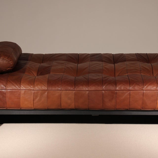 DS-80 Daybed in Cognac Patchwork Leather from de Sede, Switzerland, 1970s For Sale - Image 4 of 18