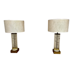 1950’s Atomic Cylinder Lamps - A Pair