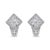 Increase her sparkle factor with these shimmering diamond huggie earrings. Crafted from cool 18K white gold, each huggie...