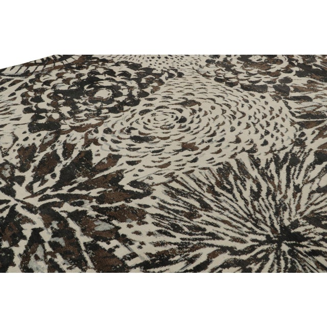 2010s Rug & Kilim’s Modern Art Deco Style Rug in White and Black Abstract Pattern $9,800 For Sale - Image 5 of 7