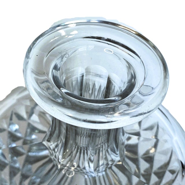 1960s 1960s Mid-Century Waterford Crystal “Boyne” Decanter & Pitcher Set — Hand-Cut Irish Lead Crystal For Sale - Image 5 of 12