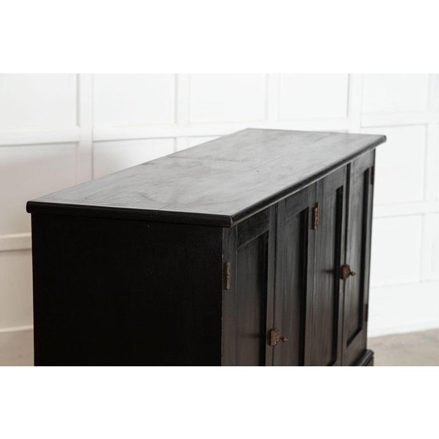 19th Century English Pine Ebonised Dresser Base, 1890s For Sale - Image 6 of 16