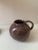 Beautifully glazed round brown vintage studio pitcher Marked ‘64 No chips or any damage