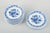 J. Kronester, 12 butter/side plates. Set of 12 small plates from j. Kronester, decorated in underglaze blue with the...