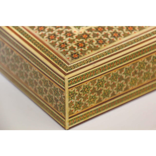 Moorish Micro Mosaic Jewelry Box by Rajhastani, India, 1950 For Sale - Image 15 of 16