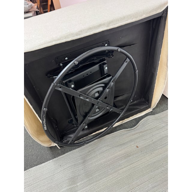 Rowe Furniture Lilah Swivel Rocker + Ottoman, Set For Sale - Image 11 of 12