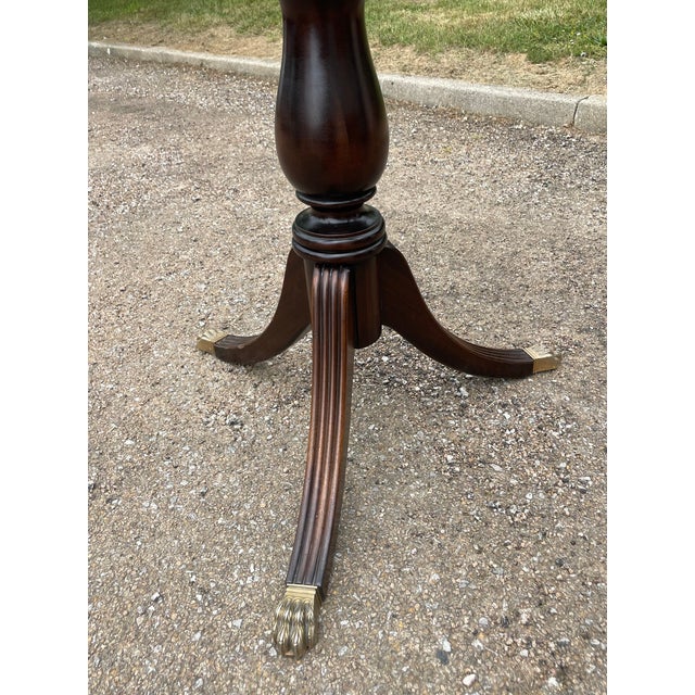 Vintage Mahogany Table with Chairs, 1970s, Set of 7 For Sale - Image 10 of 17